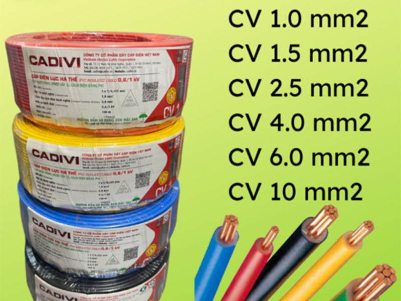 Dây CV - cáp điện CV tiết diện nhỏ