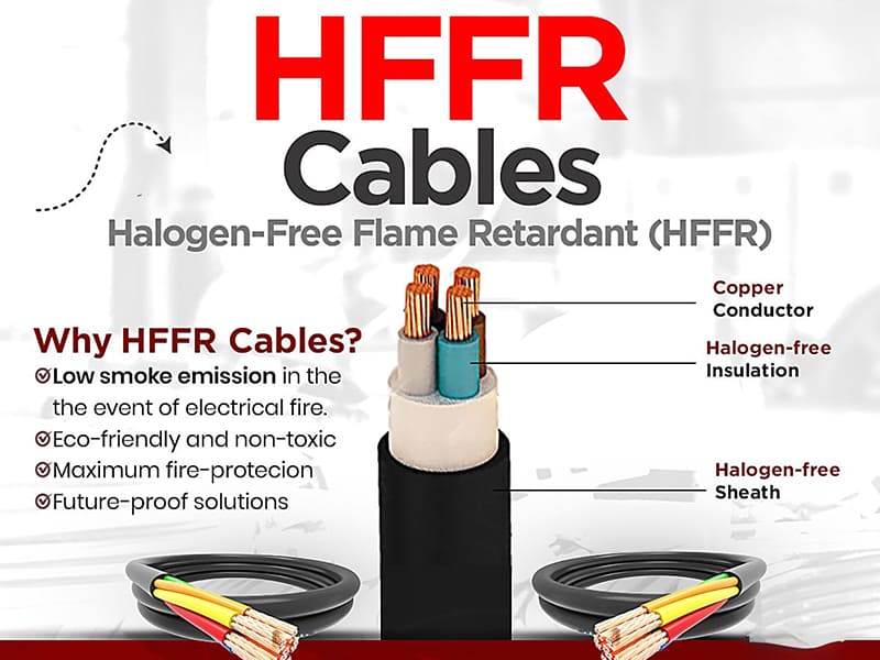 Cáp chậm cháy HFFR (Halogen-Free Flame-Retardant)